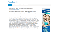 Desktop Screenshot of akneblog.de