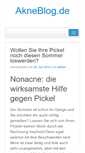 Mobile Screenshot of akneblog.de